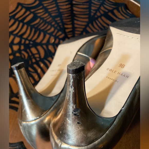 Cole Haan Grand OS Gold Kitten Heels - Picture 6 of 8